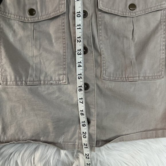 Free People womens button up light weight jacket size M cotton - Picture 10 of 14